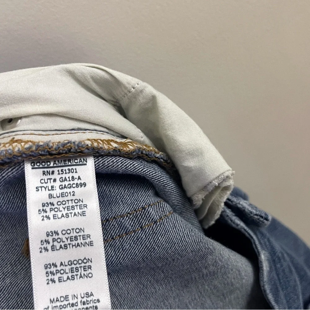Good American Good Cuts Jeans straight leg stretch casual chic